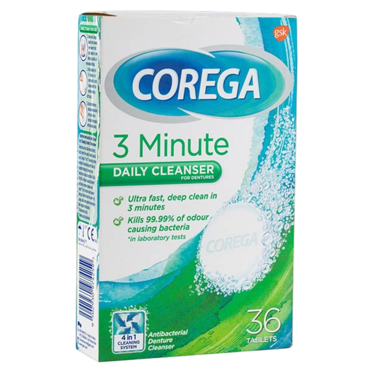 COREGA 3 MINUTE DAILY CLEANSER 36TAB