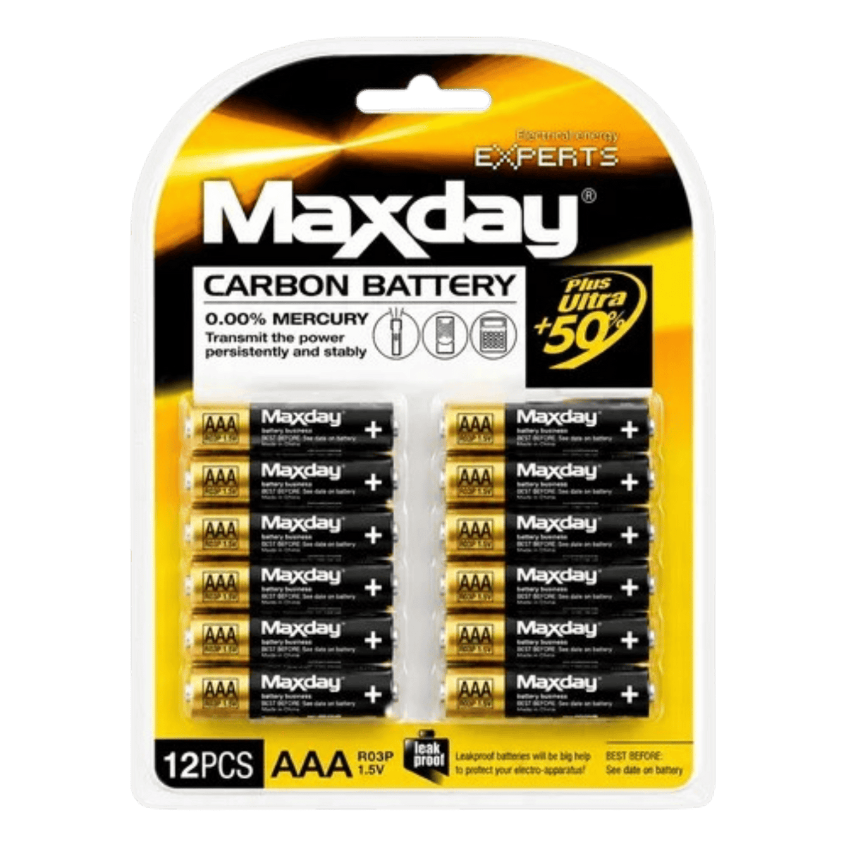 MAXDAY AAA 12PCS
