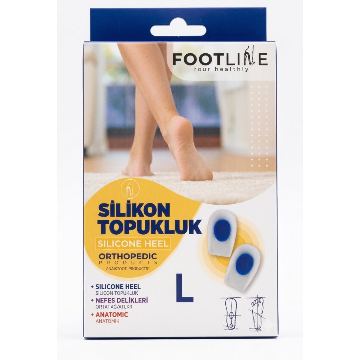 FOOT LINE UFOMED SILICONE HEEL TOPUKLUK SIZE L