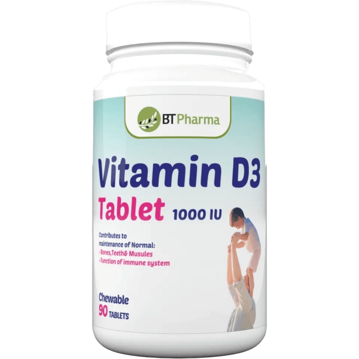 BT PHARMA VITAMIN D3 1000IU 90TAB