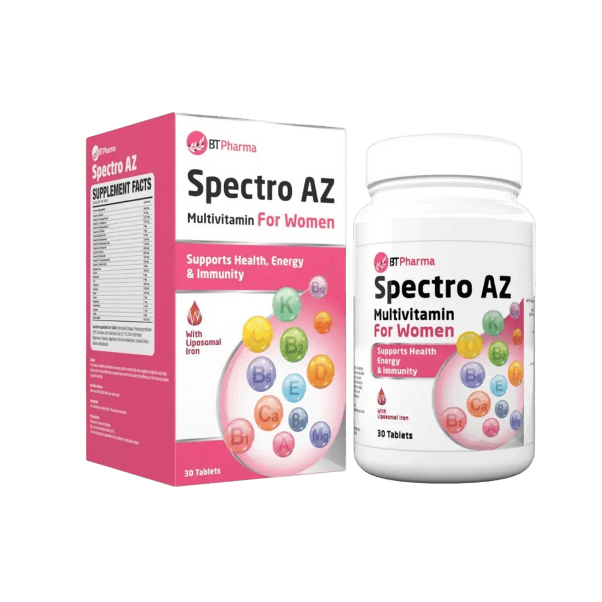 BT PHARMA SPECTRO AZ MULTIVITAMIN FOR WOMEN 30TAB
