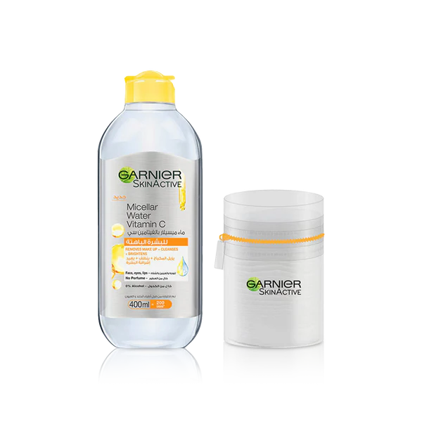 GARNIER MICELLAR CLEANSING VITAMIN C 400ML + COTTON