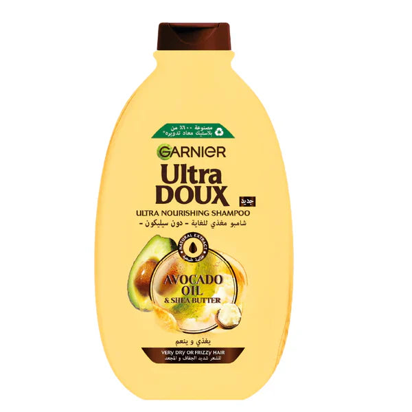 GARNIER ULTRA DOUX AVOCADO OIL & SHEA BUTTER SHAMPOO 400ML