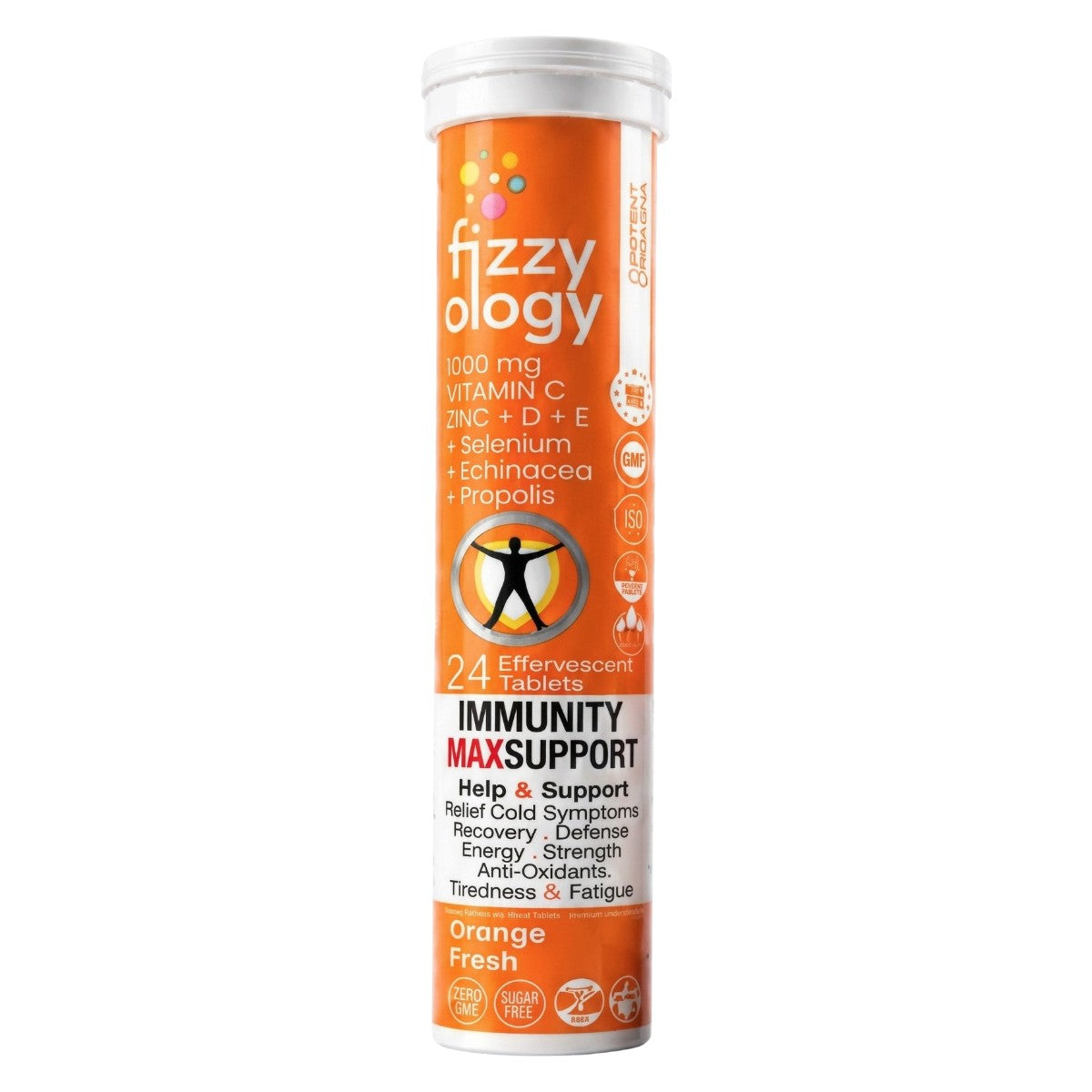 FIZZY OLOGY IMMUNITY MAX SUPPORT 24 TAB EFF