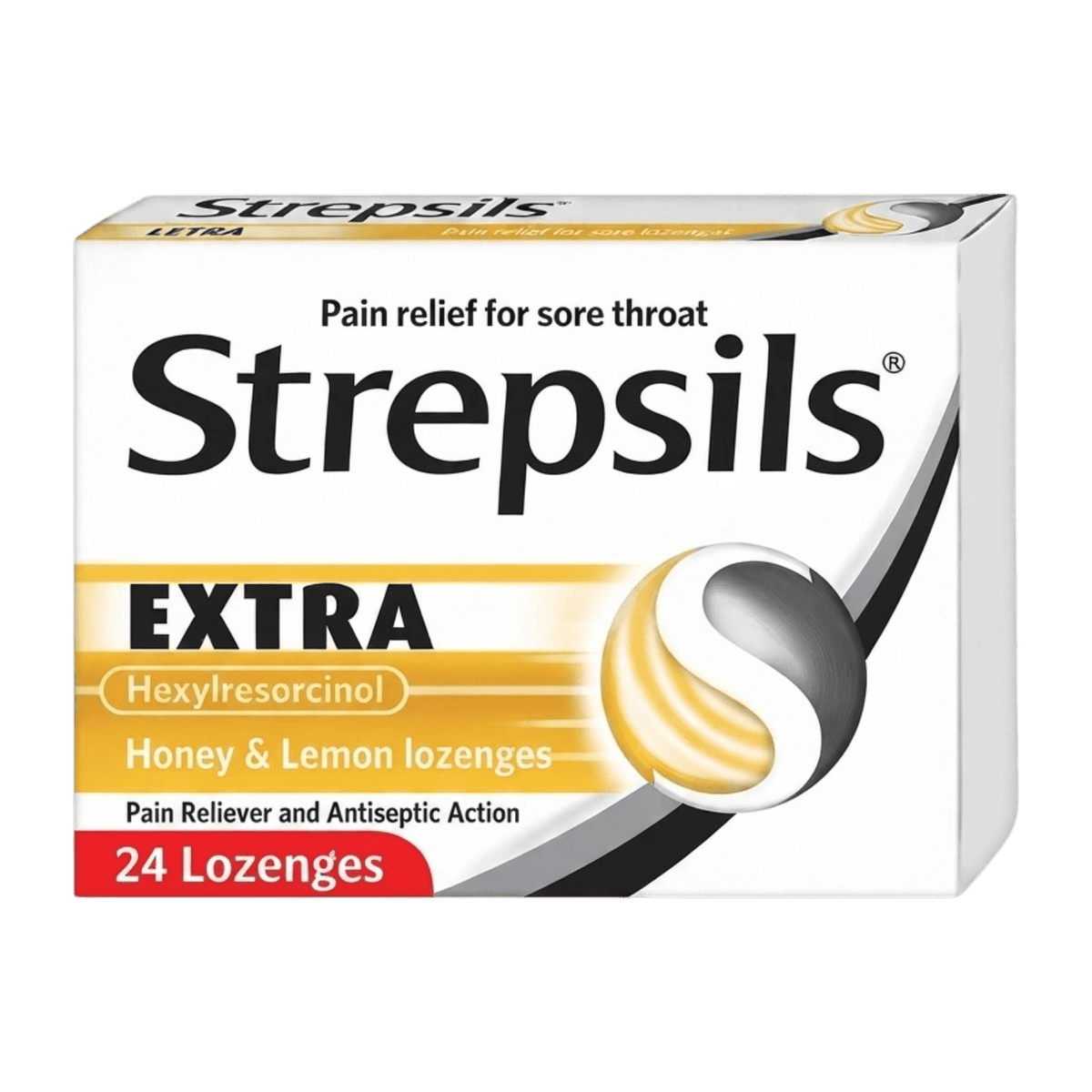 STREPSILS EXTRA HONEY&LEMON 24 LOZENGES