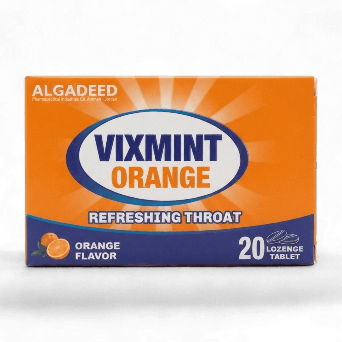 VIXMINT ORANGE REFRESHING THROAT 20 LOZENGE