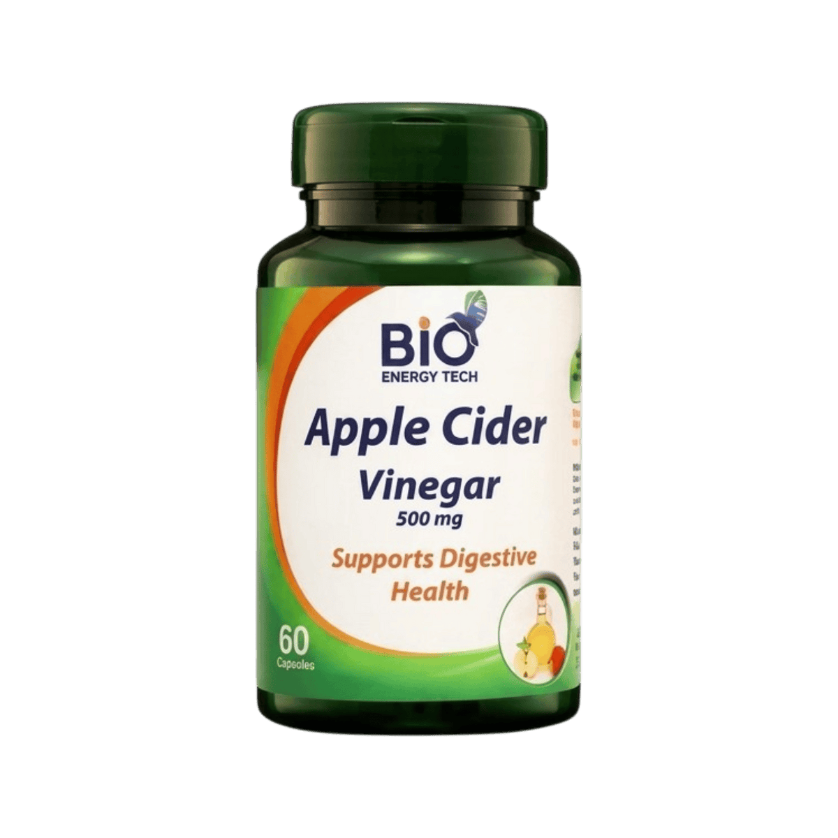 BIOENERGY TECH APPLE CIDER VINEGAR 500MG 60CAP