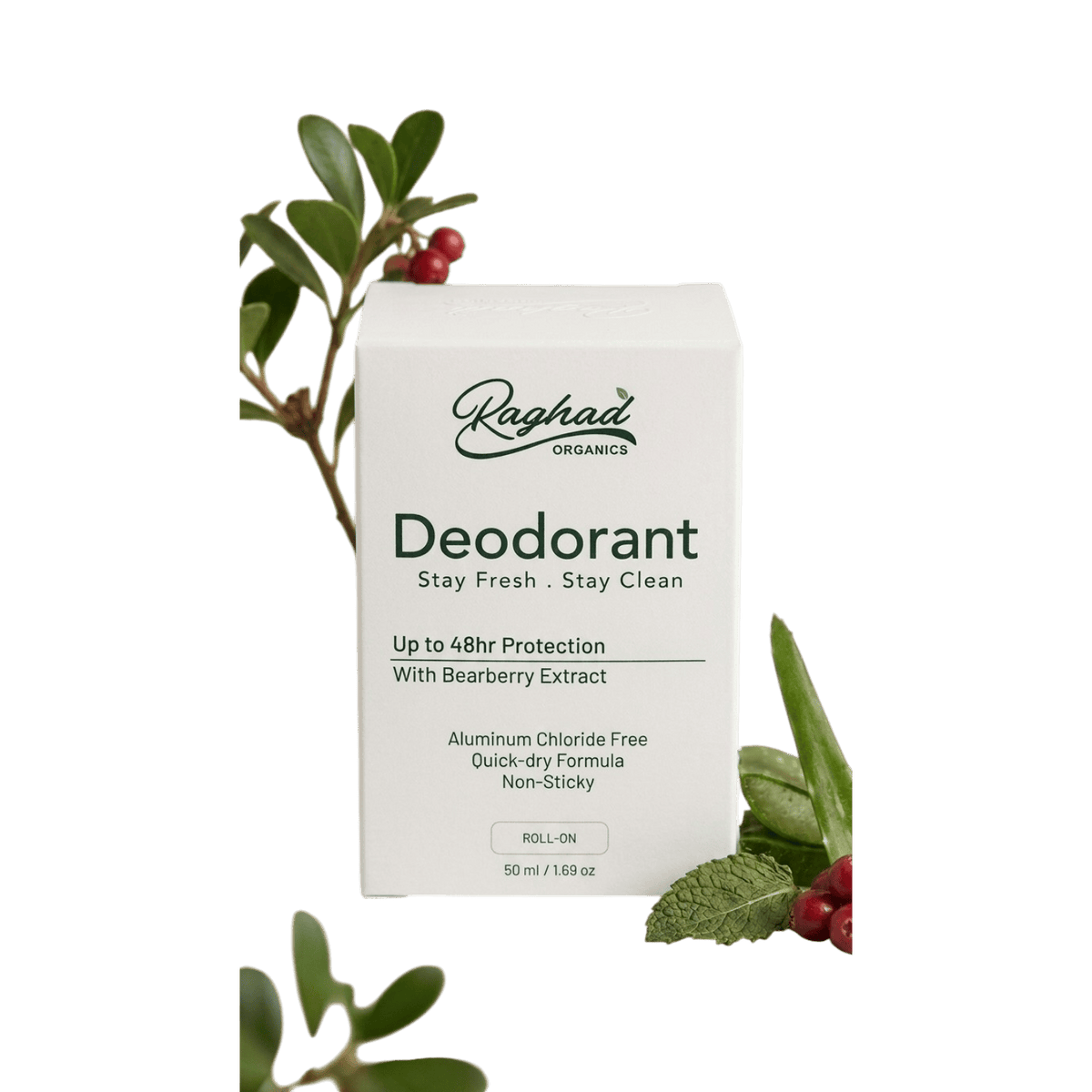 RAGHAD ORGANICS DEO ROLL ON STAY FRESH 50ML
