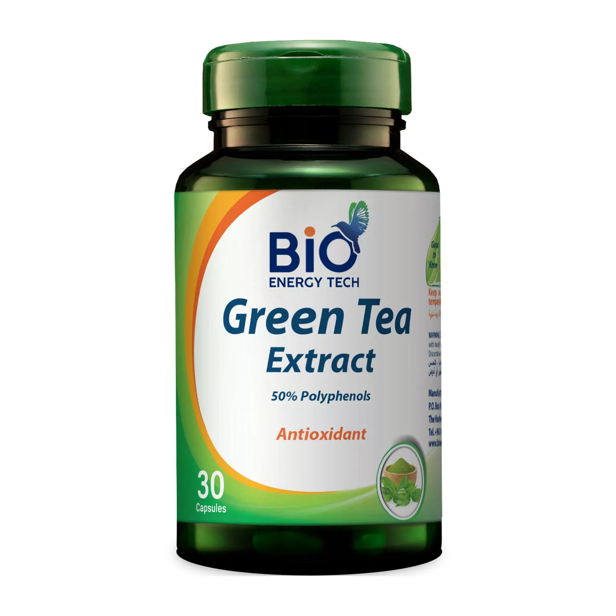 BIOENERGY GREEN TEA EXTRACT 500MG 30CAP