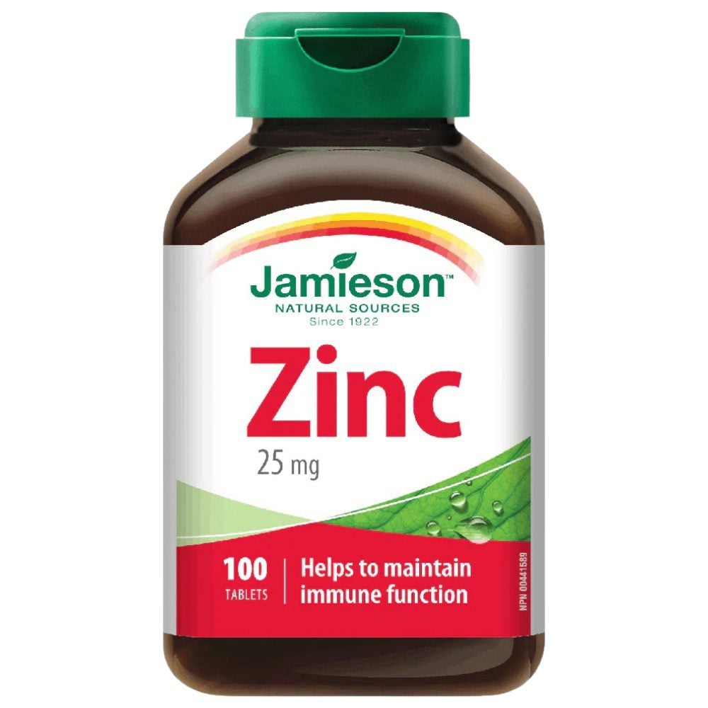 JAMIESON ZINC 25MG 100TAB