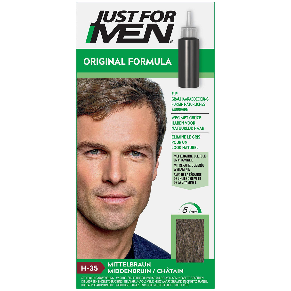JUST FOR MEN SHAMPOO MEDIUM BROWN H-35