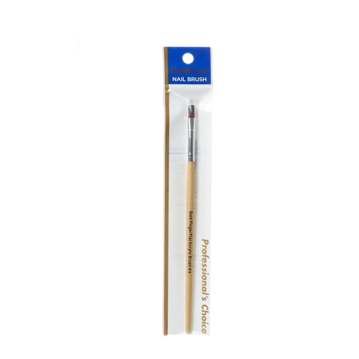 KISS GOLD FINGER FLAT ACRYLIC BRUSH#4