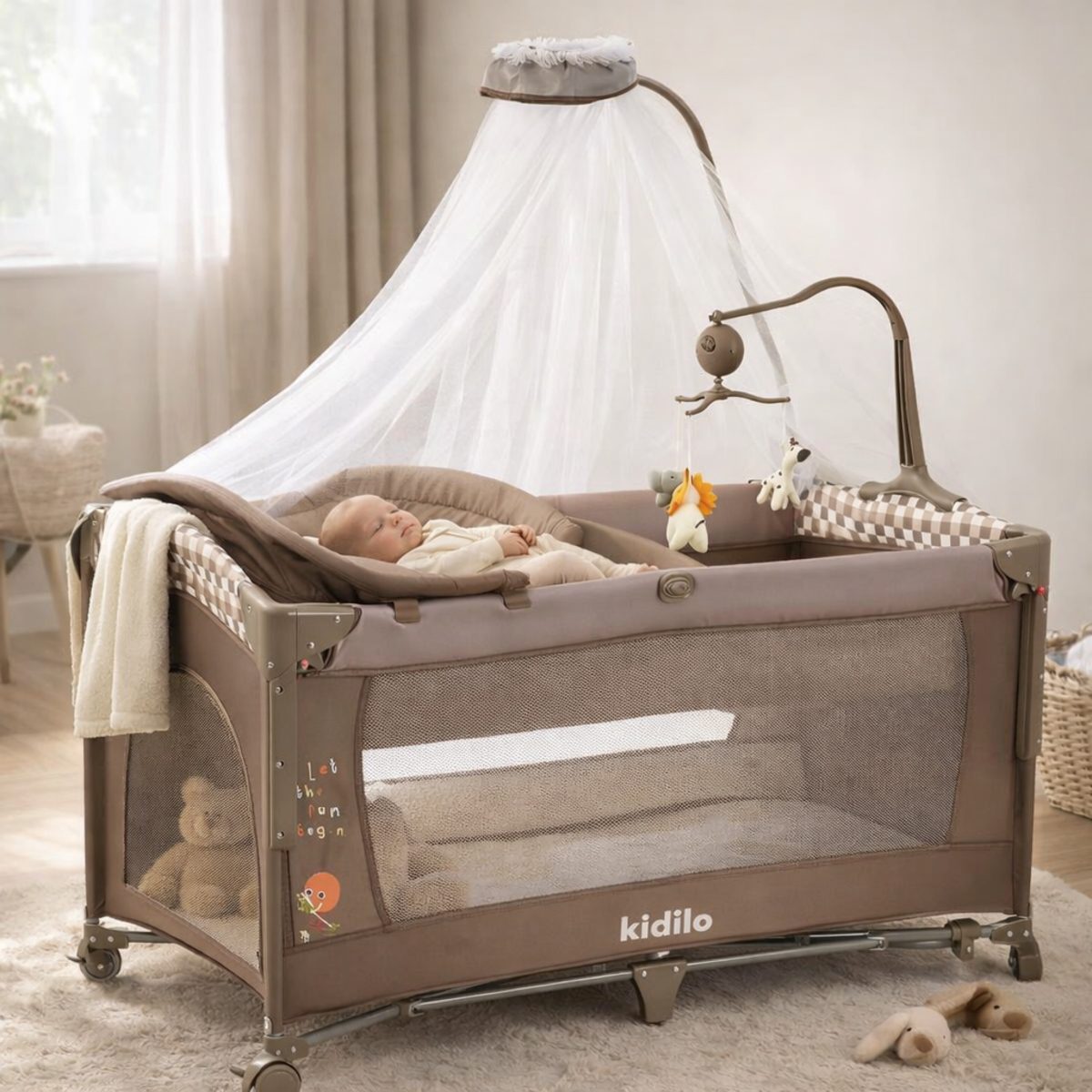 KIDILO 576-2 ق/ا سرير اطفال مع كوت