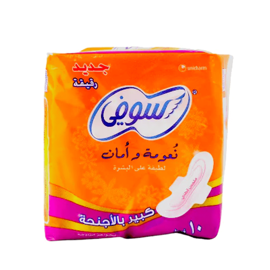 SOFY SOFT&SECURE LARGE WINGS 10PADS