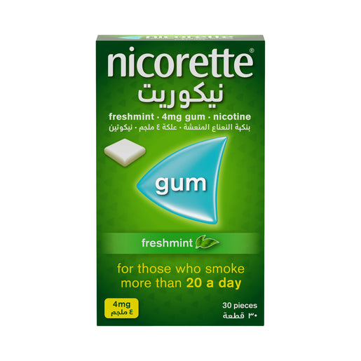 NICORETTE GUM 4MG 30PCS