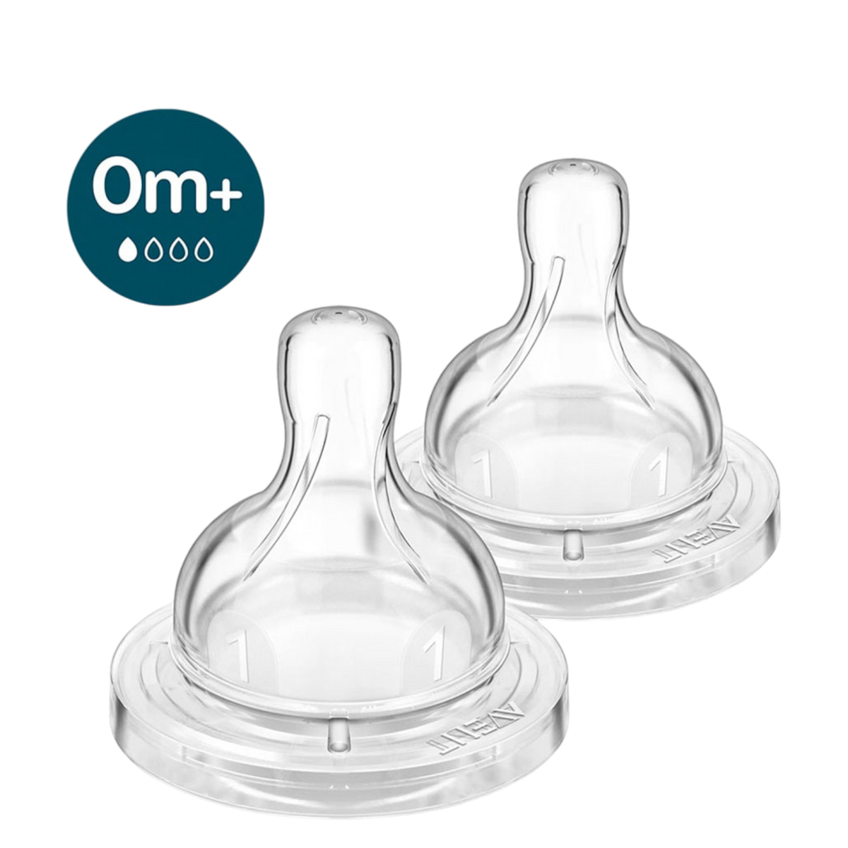 AVENT ANTI COLIC TEAT 0M+ 2PCS