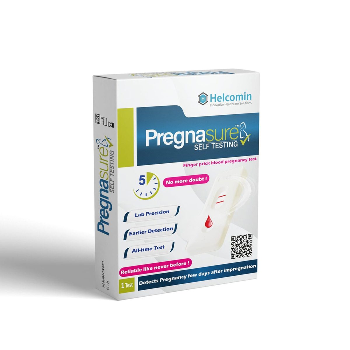PREGNASURE 1 PREGNANCY BLOOD TEST