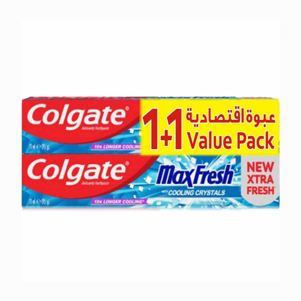 COLGATE MAX FRESH COOL MINT T.P 75ML 1+1 OFFER