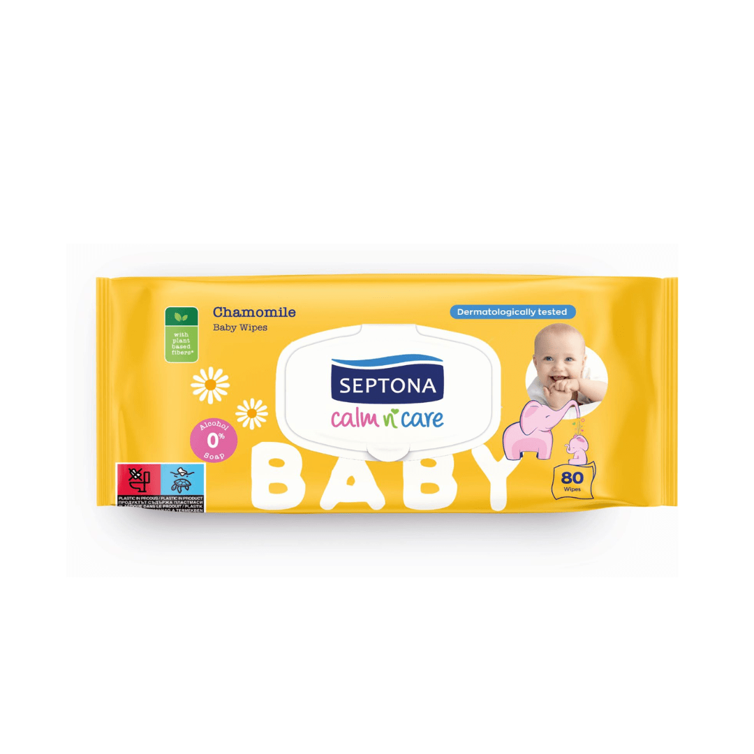 SEPTONA BABY WIPES WITH CHAMOMILE 80PCS