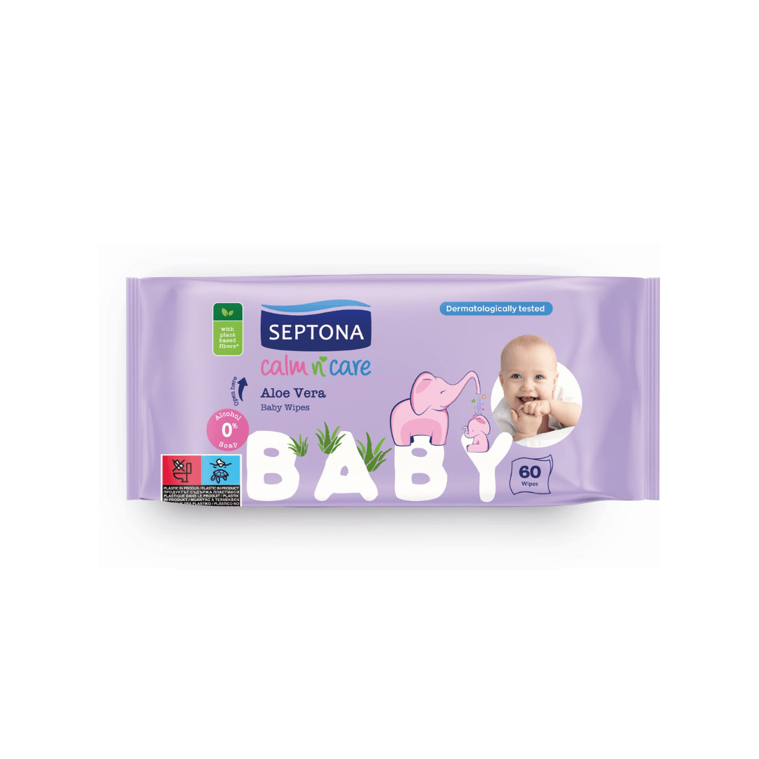 SEPTONA BABY WIPES WITH ALOE VERA 60PCS