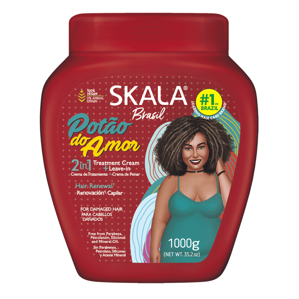 SKALA BRASIL POTAO DO AMOR TREATMENT+LEAVE IN CREAM 1000G