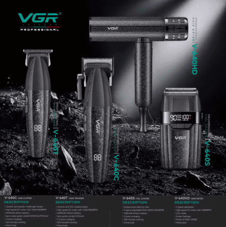 VGR HAIR STYLER SET 4IN1 V-640 ق/ص