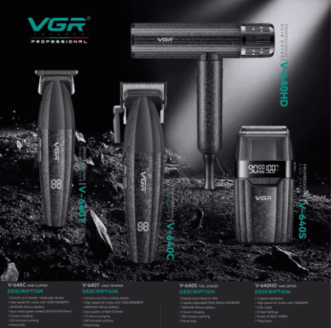 VGR HAIR STYLER SET 4IN1 V-640 ق/ص