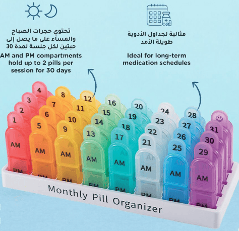 VITOCARE MONTHLY PILL ORGANIZER