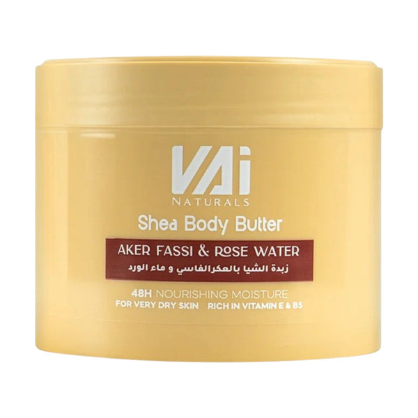 VAI NATURALS SHEA BODY BUTTER AKER FASSI&ROSE WATER 300ML