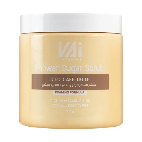 VAI NATURALS SHOWER SUGAR SCRUB ICED CAFELATTE 600G