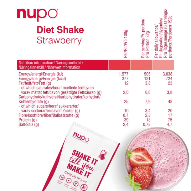 NUPO SHAKE IT STRAWBERRY POWDER 32G