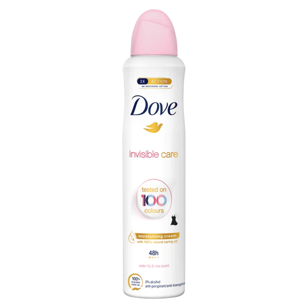 DOVE DEO INVISIBLE CARE SPRAY 250ML