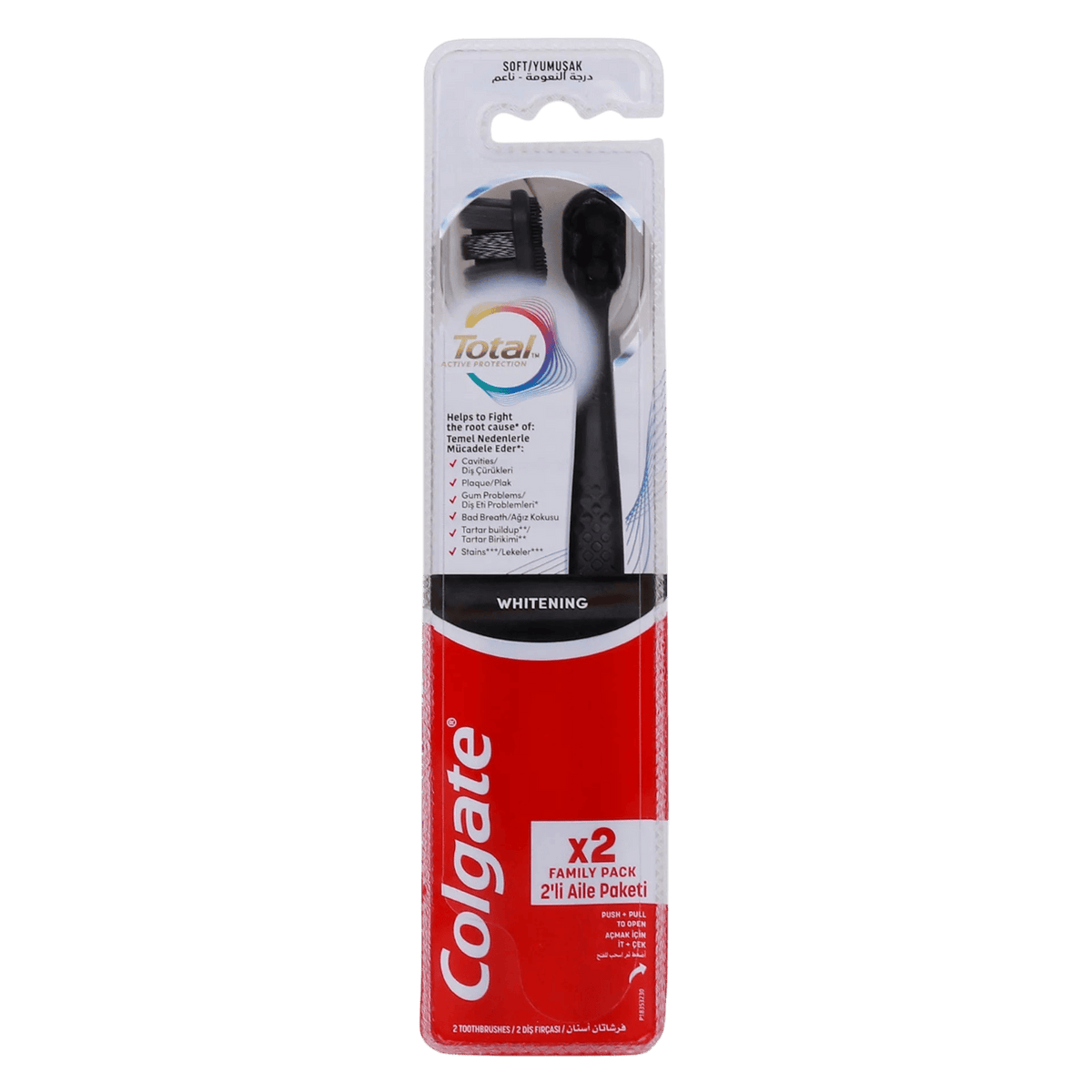 COLGATE TOTAL WHITENING SOFT 2PCS T.B