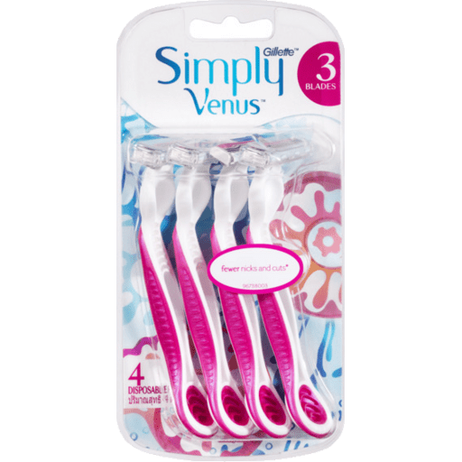 GILLETTE VENUS SIMPLY 3 BLADES 3PCS