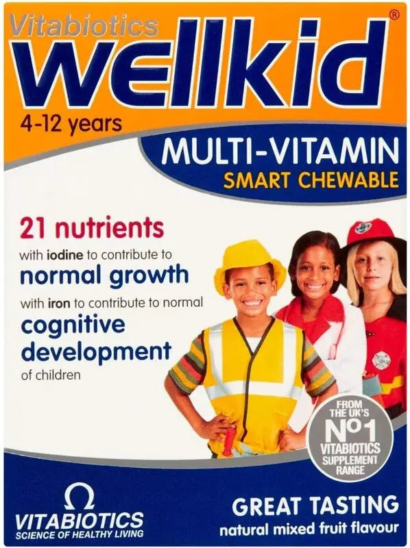 WELLKID MULTI VITAMIN 30 CHEWABLE TAB CHILDREN 4 YEARS