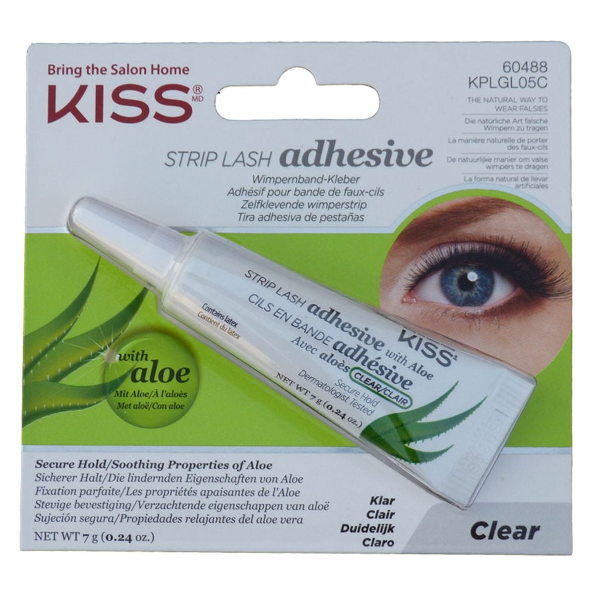 KISS KISS EVEREZ ALOE VERA ADHESIVE-LATEX CLR