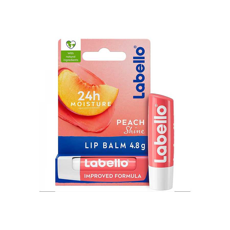 LABELLO PEACH WITH NATURAL OILS LIP BALM 4.8G