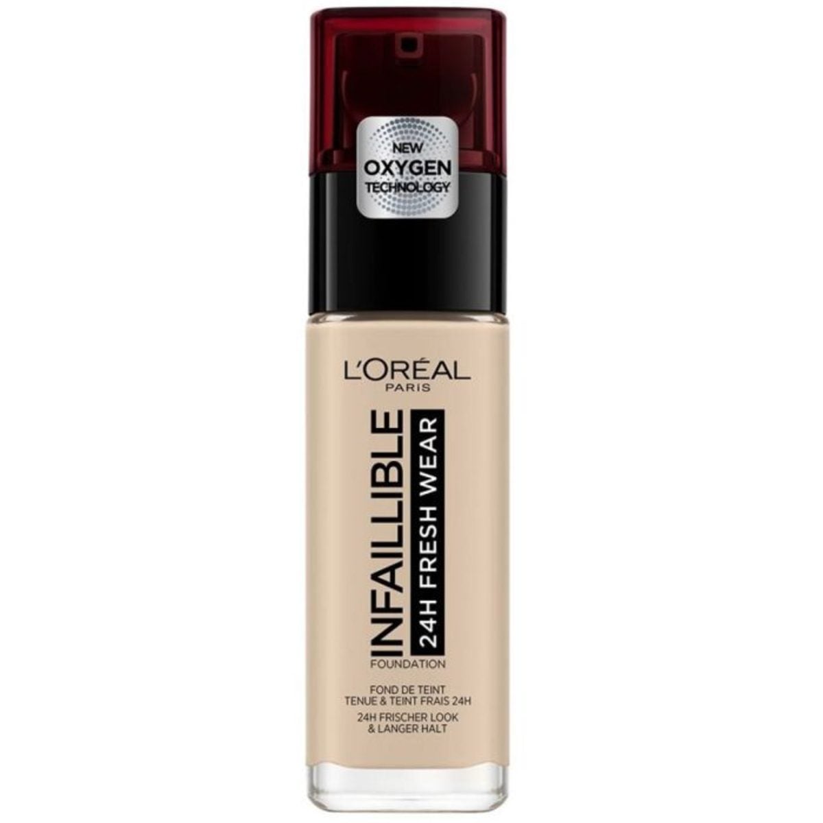 L-OREAL PARIS INFALLIBLE 24HR FRESHWEAR LIQUID FOUNDATION 15 PORCELAIN 30ML