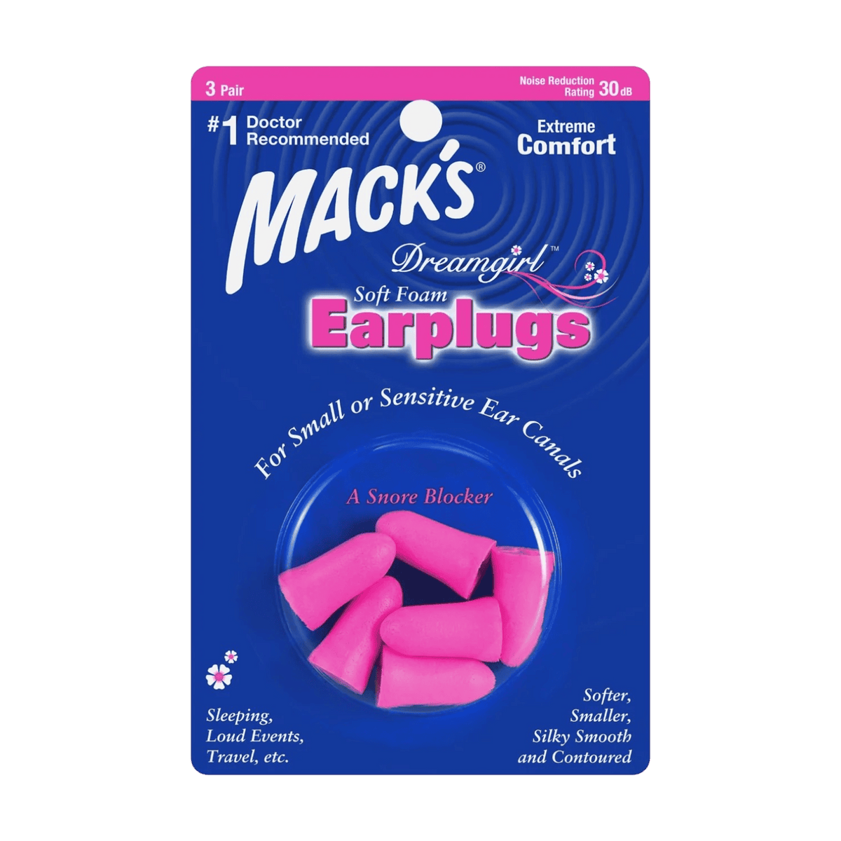 MACKS DREAMGIL EARPLUGS 3 PAIR
