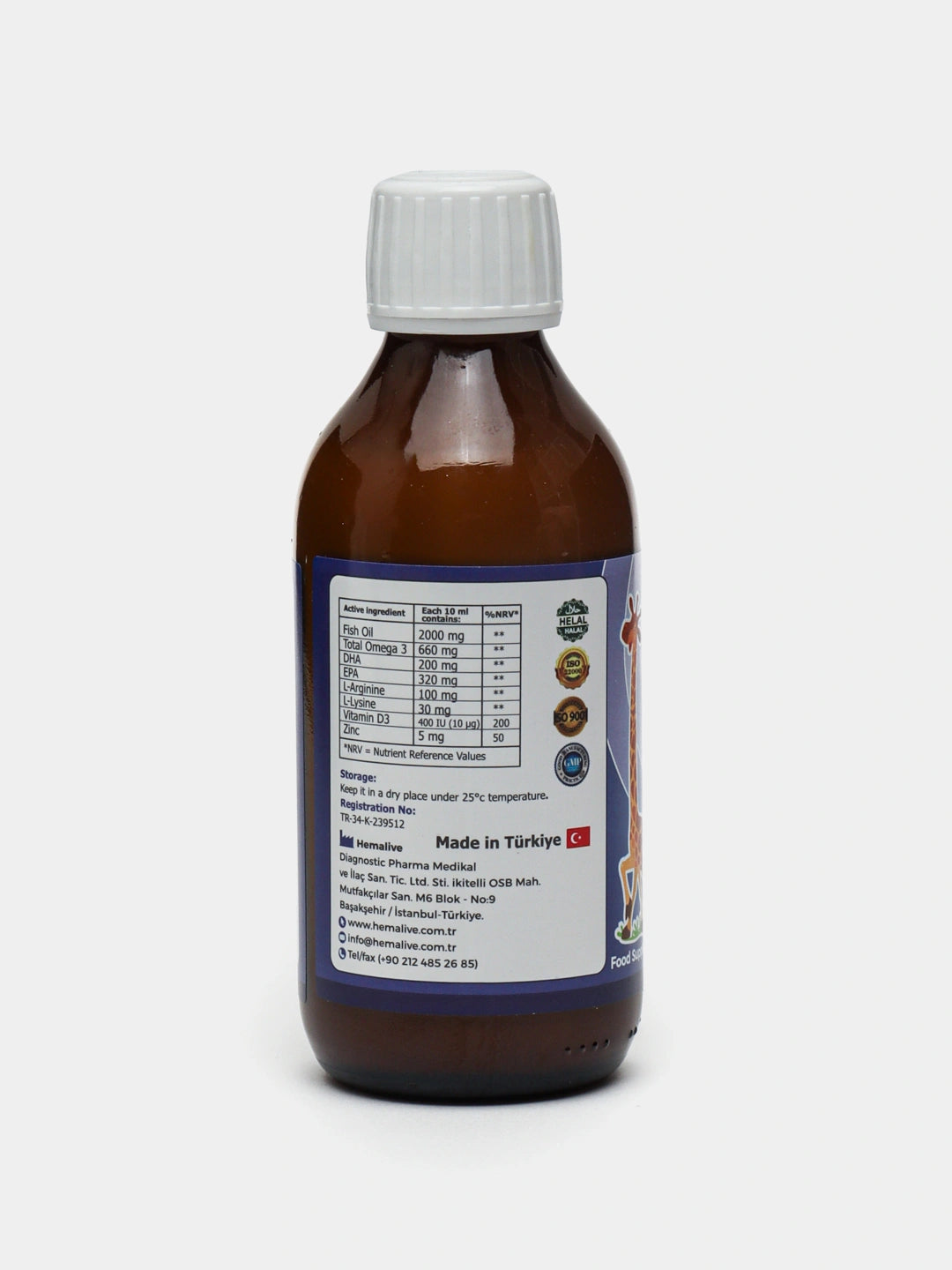 HEMA LIVE OMEGALIVE JUNIOR SYRUP 150ML