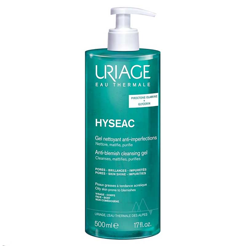 URIAGE HYSEAC GEL NETTOYANT CLEANSING GEL 500ML