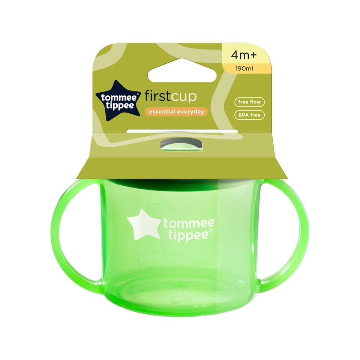 TOMMEE TIPPEE FIRST CUP 4M+ 190ML GREEN