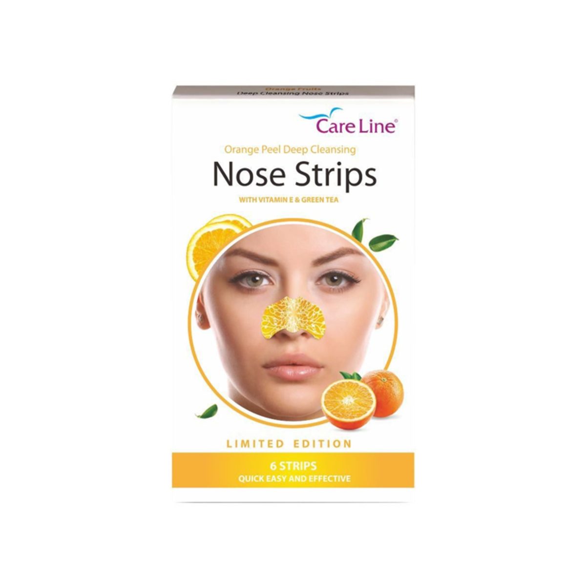 CARE LINE NOSE STRIPS ORANGE 6 STRIPS