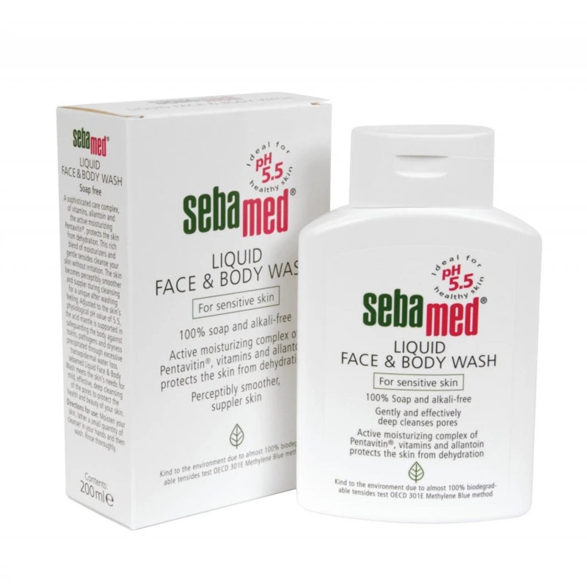 SEBAMED LIQUID FACE & BODY WASH 200ML