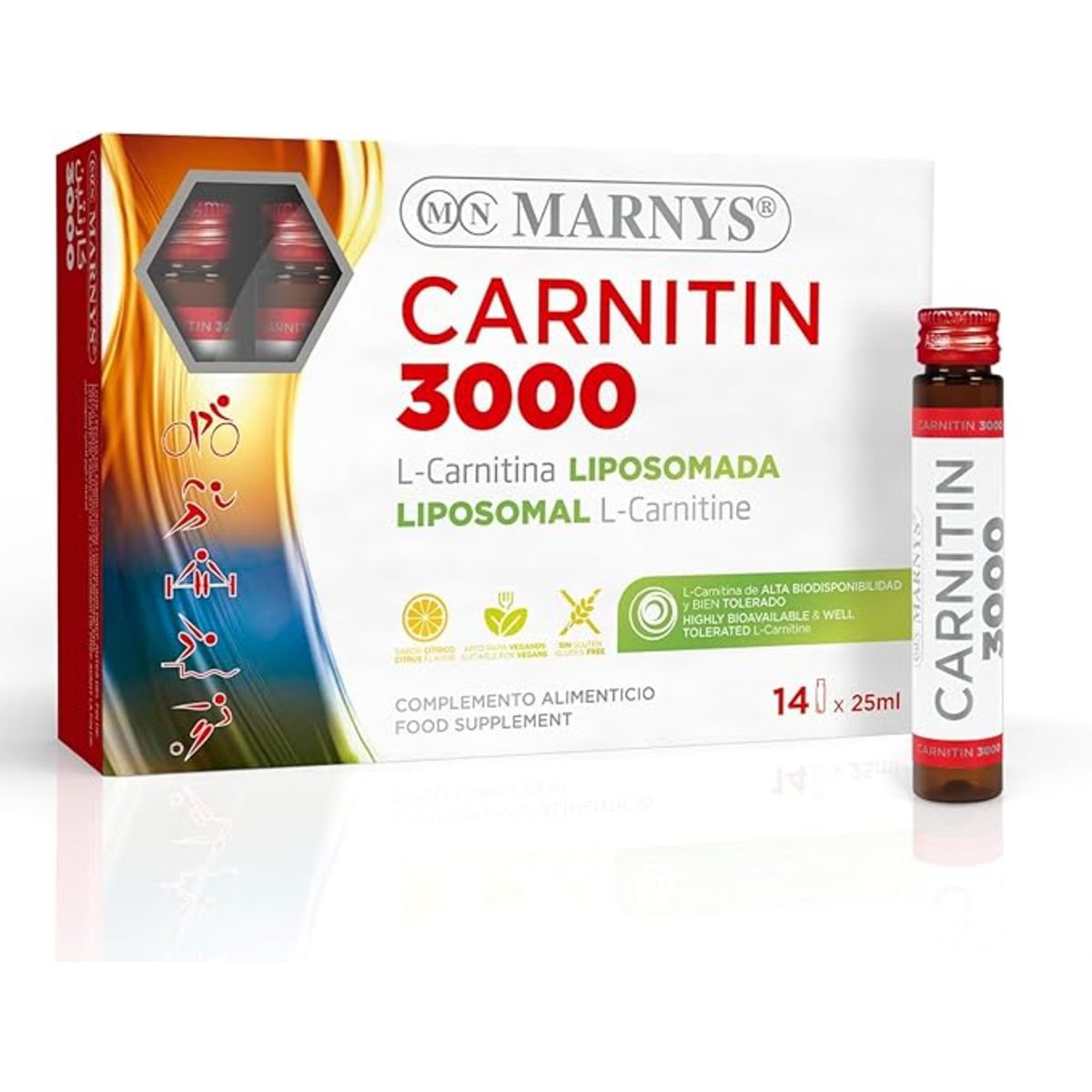 MARNYS CARNITIN 3000MG 14AMP*25ML