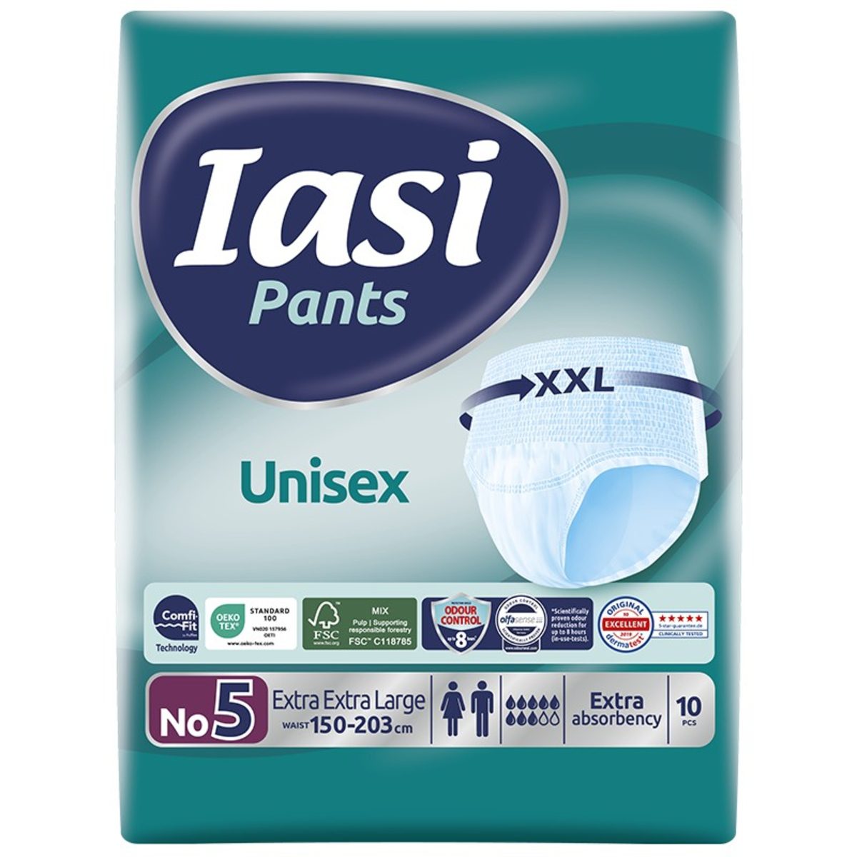 IASI PANTS 5 XXLARGE 10PCS