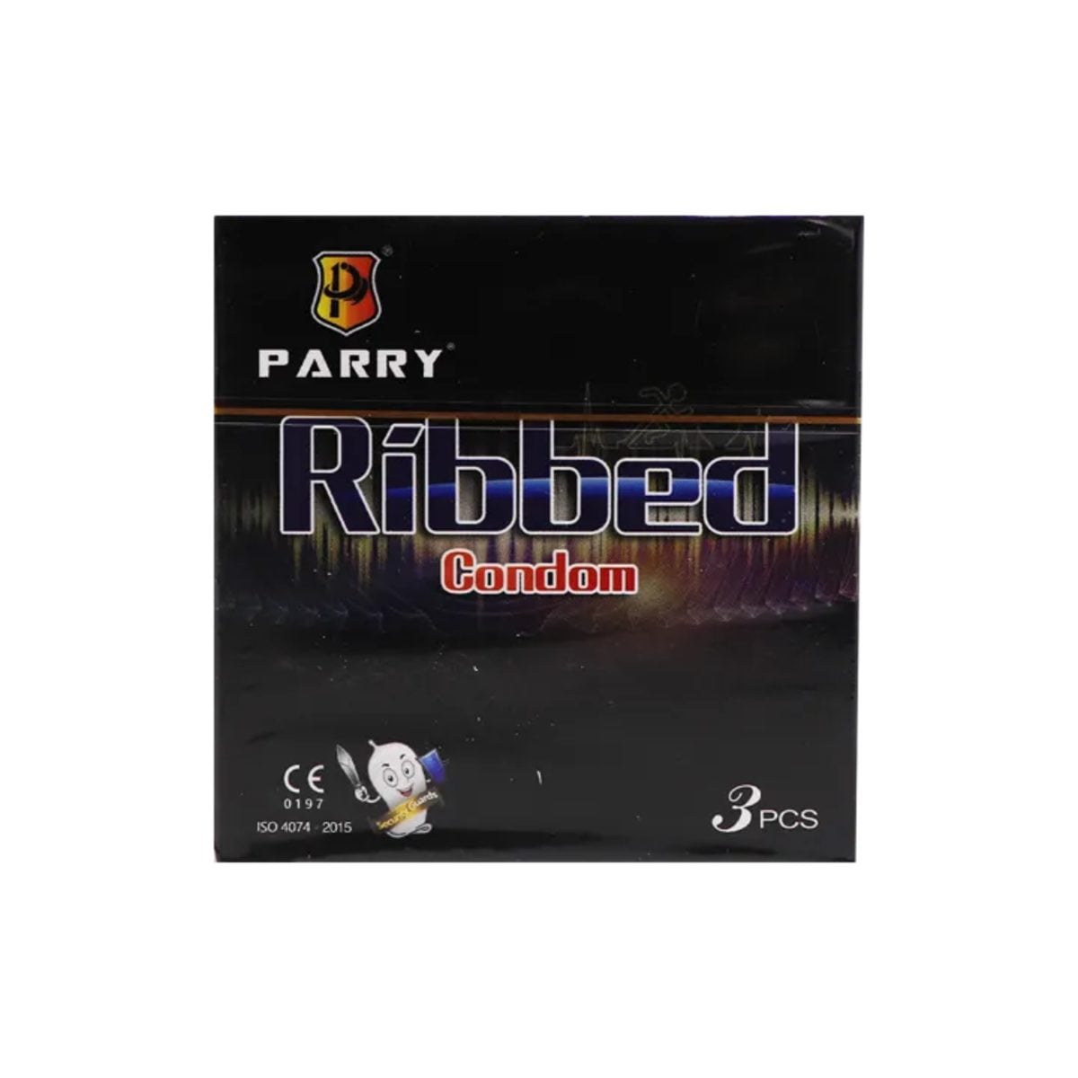 PARRY RIBBED CONDOM 3PCS