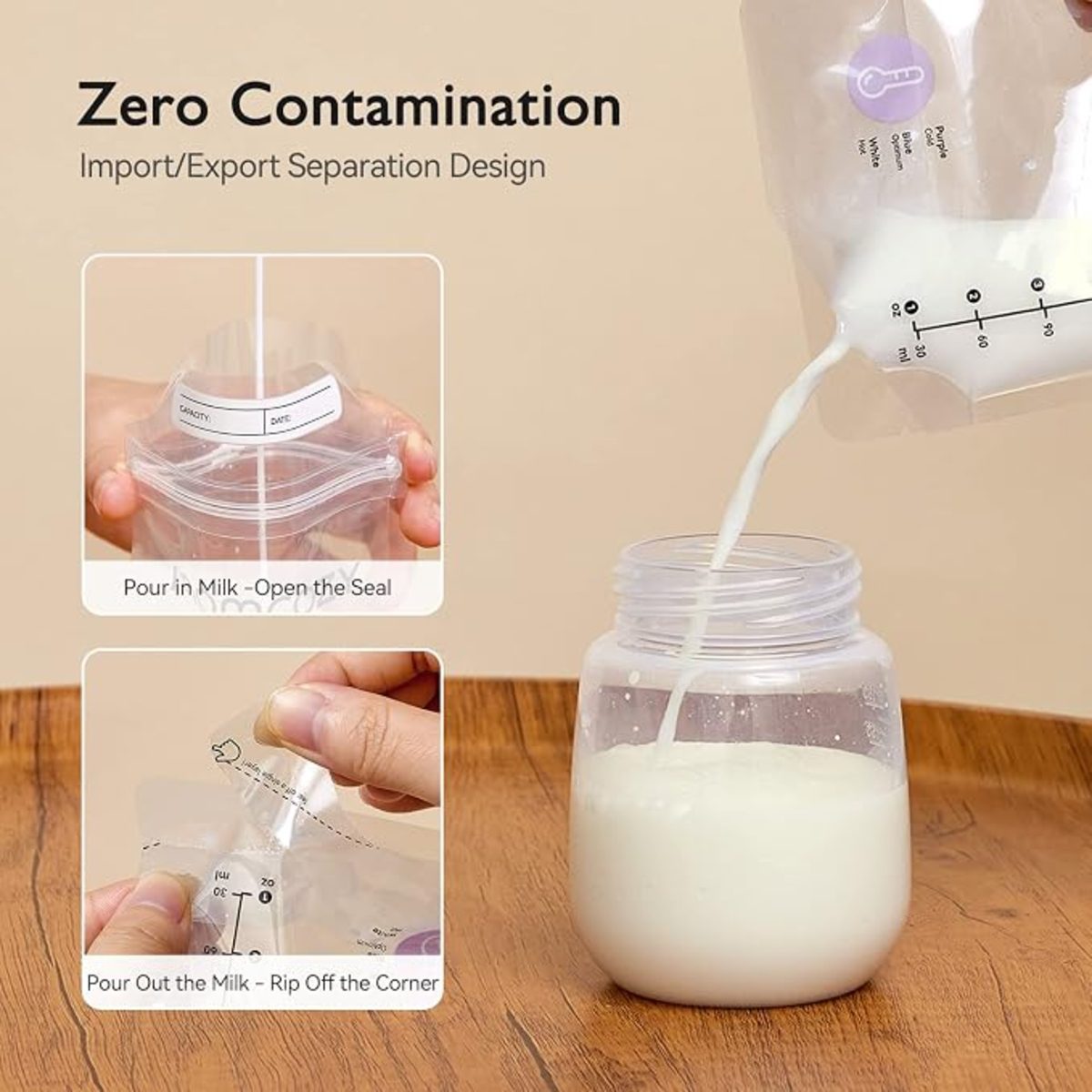 MOMCOZY TEMP-SENSING MILK STORAGE BAGS 50PCS