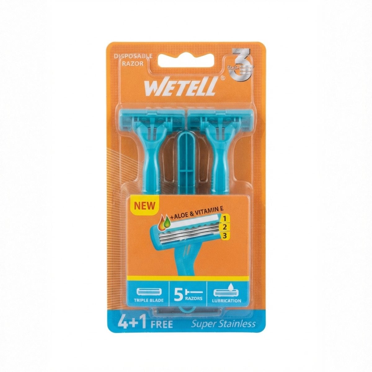 WETELL ORANGE 3 BLADES 5 PCS