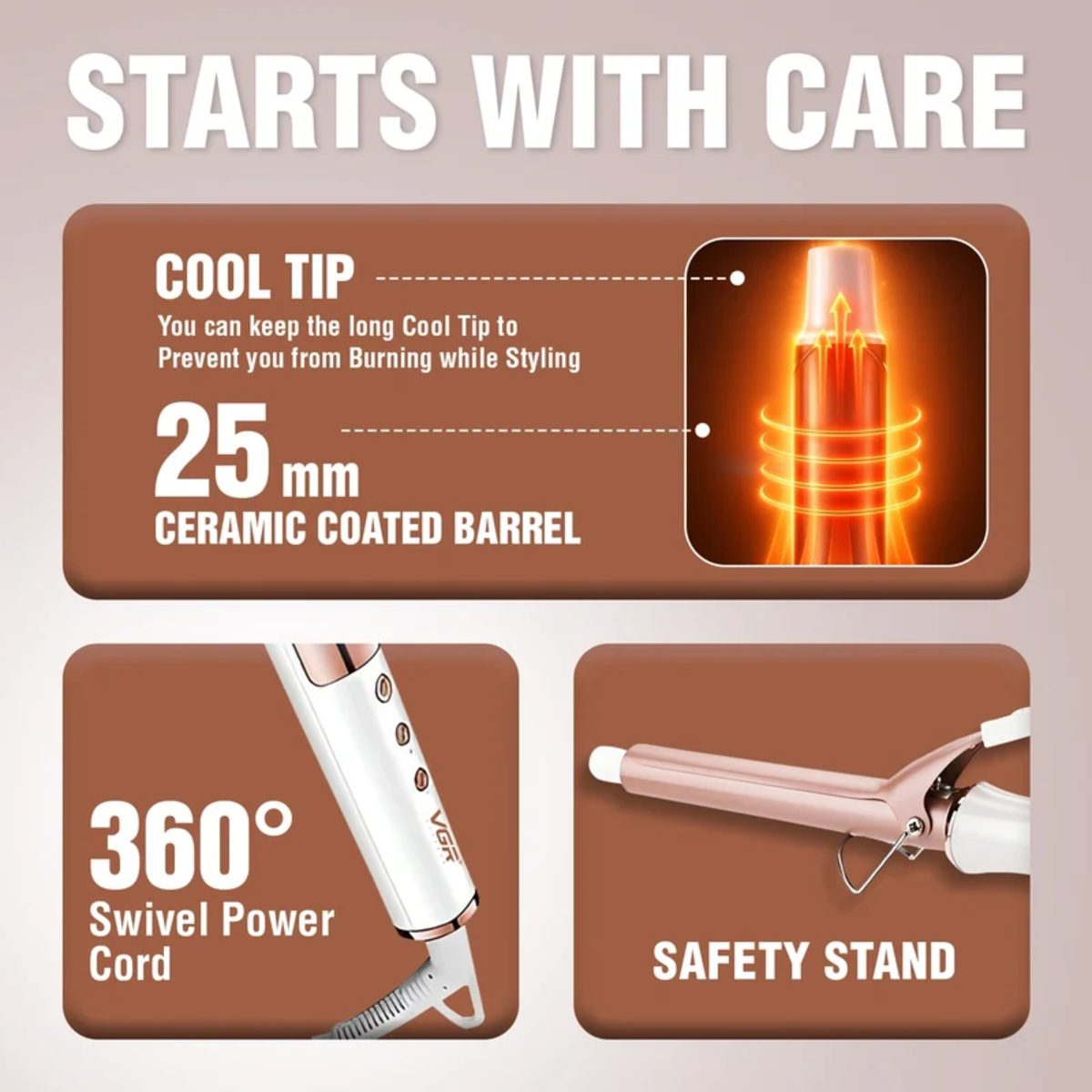 VGR HAIR CURLER V-578 ق/ص